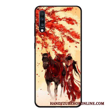 Custodia Samsung Galaxy A70 Cartone Animato Morbido Anti-caduta, Cover Samsung Galaxy A70 Protezione Di Personalità Macchiati