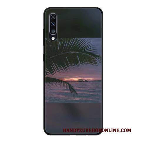 Custodia Samsung Galaxy A70 Cartone Animato Morbido Anti-caduta, Cover Samsung Galaxy A70 Protezione Di Personalità Macchiati