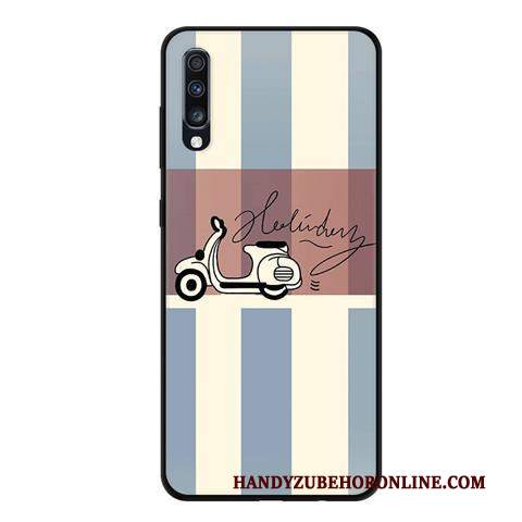 Custodia Samsung Galaxy A70 Cartone Animato Morbido Anti-caduta, Cover Samsung Galaxy A70 Protezione Di Personalità Macchiati