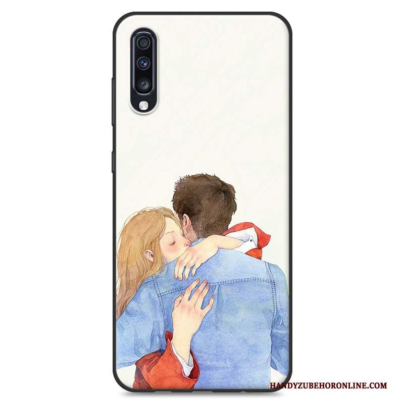 Custodia Samsung Galaxy A70 Colore Telefono Nuovo, Cover Samsung Galaxy A70 Silicone Blu Anti-caduta