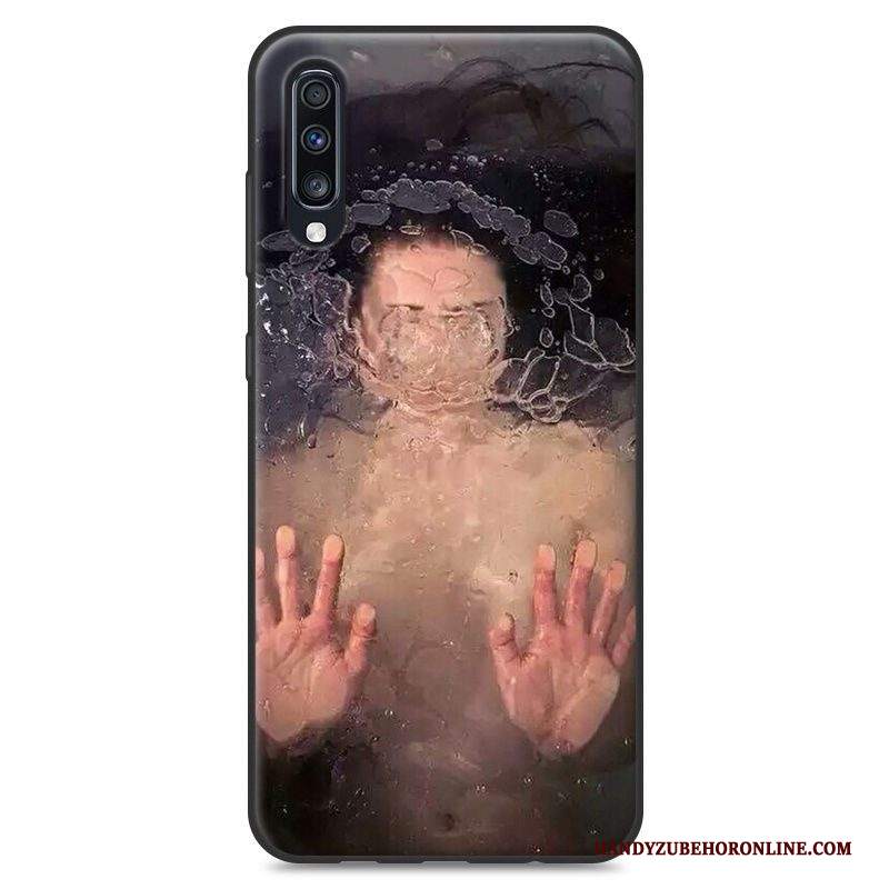 Custodia Samsung Galaxy A70 Creativo Di Personalità Giallo, Cover Samsung Galaxy A70 Morbido Tendenza