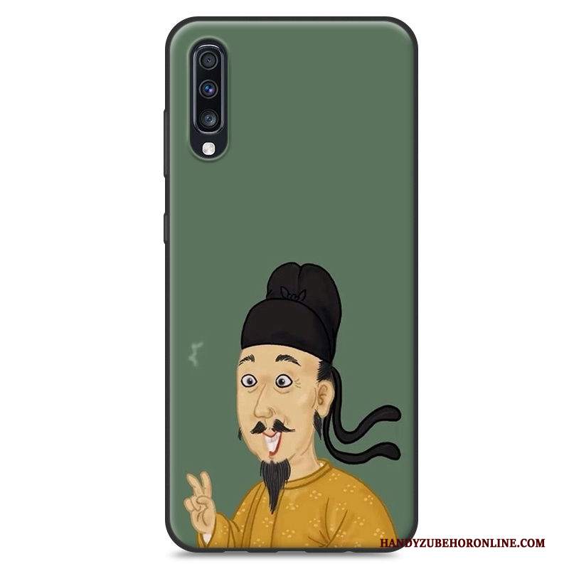 Custodia Samsung Galaxy A70 Creativo Di Personalità Giallo, Cover Samsung Galaxy A70 Morbido Tendenza