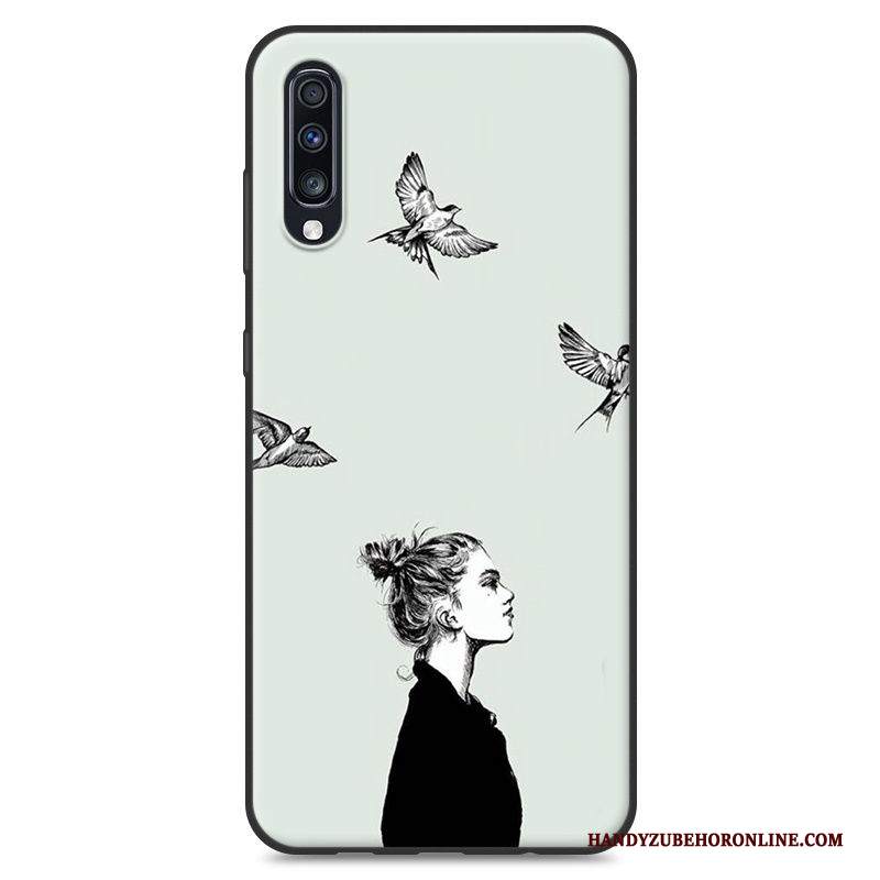 Custodia Samsung Galaxy A70 Creativo Di Personalità Giallo, Cover Samsung Galaxy A70 Morbido Tendenza