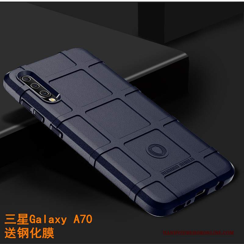 Custodia Samsung Galaxy A70 Creativo Marchio Di Tendenza Spessore, Cover Samsung Galaxy A70 Protezione Telefono Lusso