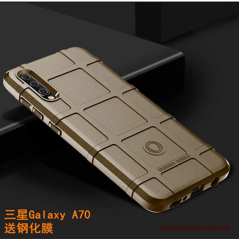 Custodia Samsung Galaxy A70 Creativo Marchio Di Tendenza Spessore, Cover Samsung Galaxy A70 Protezione Telefono Lusso