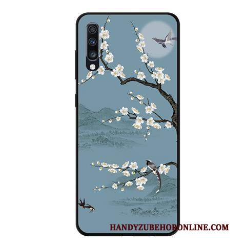 Custodia Samsung Galaxy A70 Creativo Morbido Fresco, Cover Samsung Galaxy A70 Protezione Macchiati Rosa