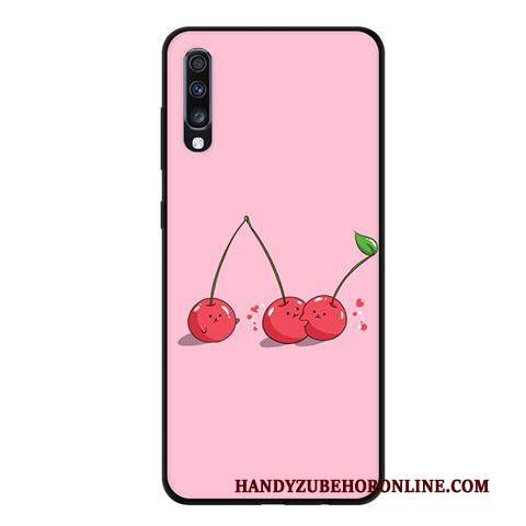 Custodia Samsung Galaxy A70 Creativo Morbido Fresco, Cover Samsung Galaxy A70 Protezione Macchiati Rosa