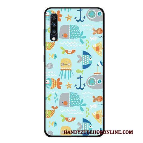 Custodia Samsung Galaxy A70 Creativo Morbido Fresco, Cover Samsung Galaxy A70 Protezione Macchiati Rosa