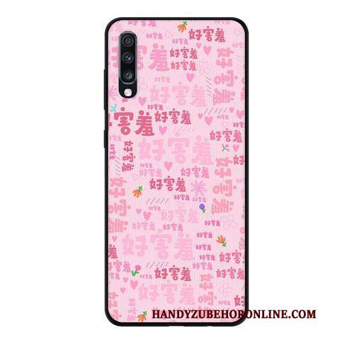 Custodia Samsung Galaxy A70 Creativo Morbido Fresco, Cover Samsung Galaxy A70 Protezione Macchiati Rosa