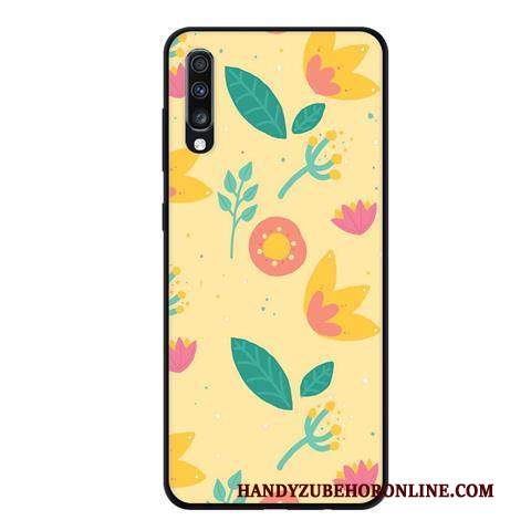 Custodia Samsung Galaxy A70 Creativo Morbido Fresco, Cover Samsung Galaxy A70 Protezione Macchiati Rosa