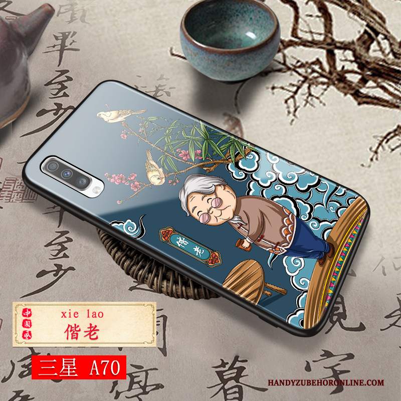 Custodia Samsung Galaxy A70 Creativo Vetro Difficile, Cover Samsung Galaxy A70 Protezione Anti-cadutatelefono