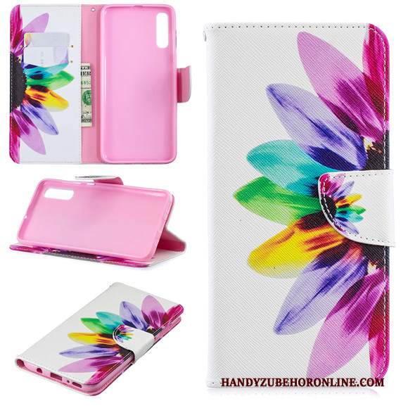 Custodia Samsung Galaxy A70 Pelle Verdetelefono, Cover Samsung Galaxy A70 Silicone Anti-caduta