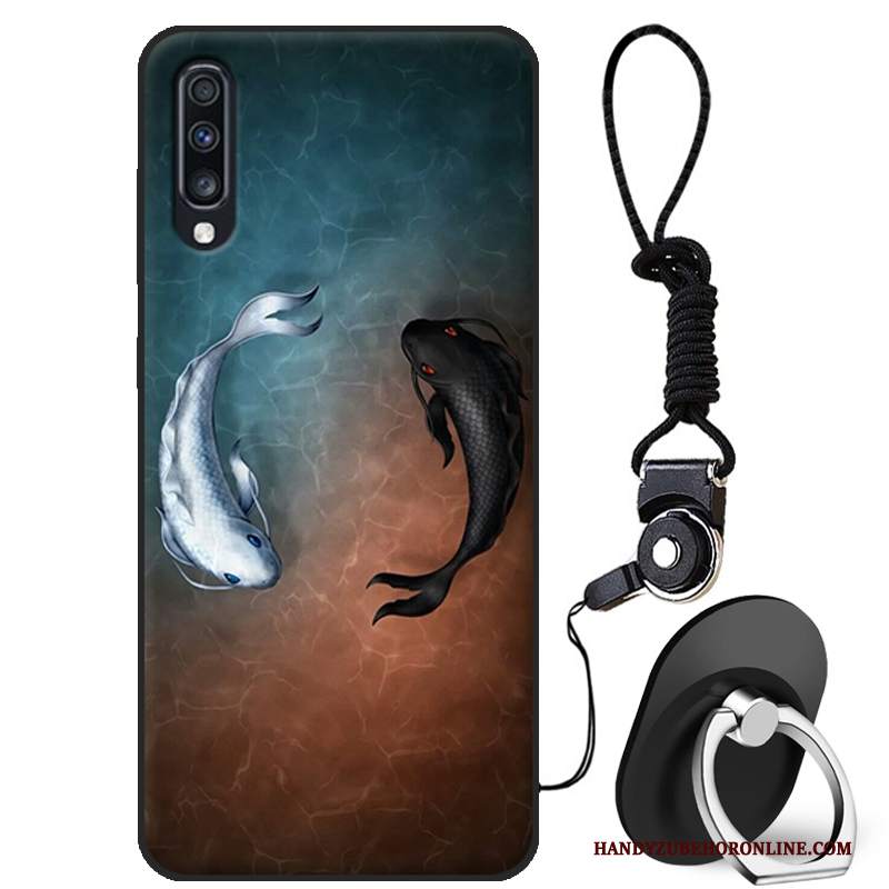 Custodia Samsung Galaxy A70 Silicone Marchio Di Tendenza Di Personalità, Cover Samsung Galaxy A70 Creativo Tutto Incluso Anti-caduta