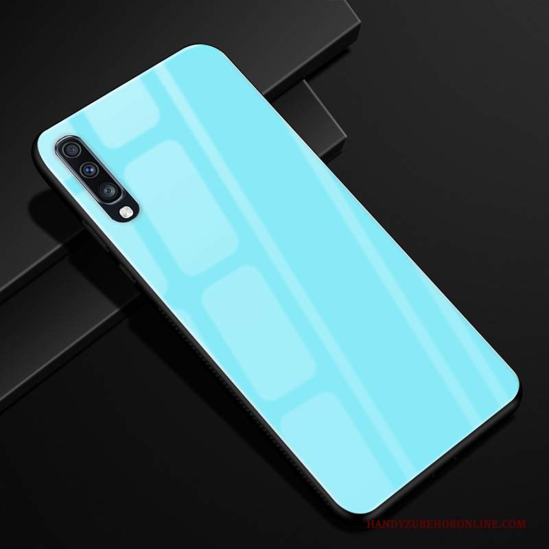 Custodia Samsung Galaxy A70 Silicone Morbido Vetro, Cover Samsung Galaxy A70 Protezione Nerotelefono