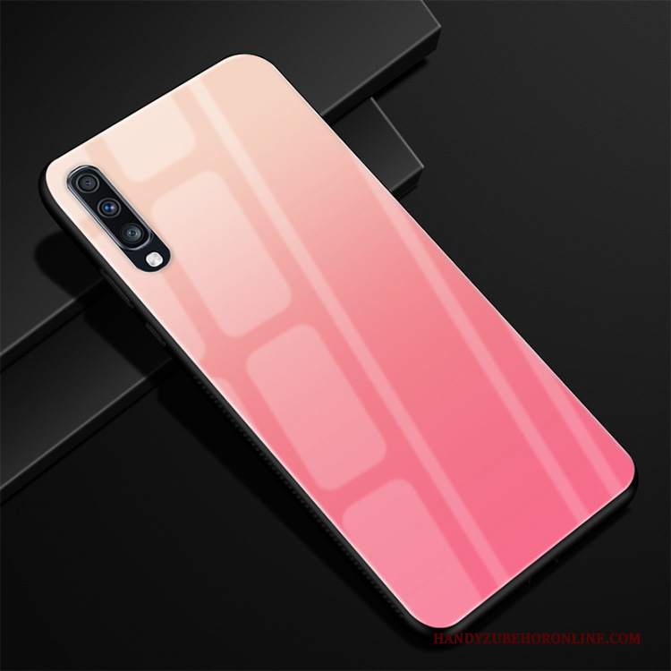 Custodia Samsung Galaxy A70 Silicone Morbido Vetro, Cover Samsung Galaxy A70 Protezione Nerotelefono