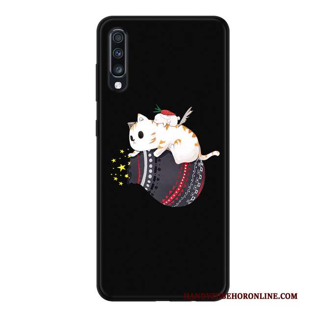 Custodia Samsung Galaxy A70 Silicone Morbidotelefono, Cover Samsung Galaxy A70 Protezione Anti-caduta Macchiati