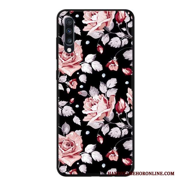 Custodia Samsung Galaxy A70 Silicone Morbidotelefono, Cover Samsung Galaxy A70 Protezione Anti-caduta Macchiati