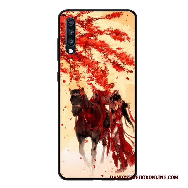 Custodia Samsung Galaxy A70 Silicone Morbidotelefono, Cover Samsung Galaxy A70 Protezione Anti-caduta Macchiati