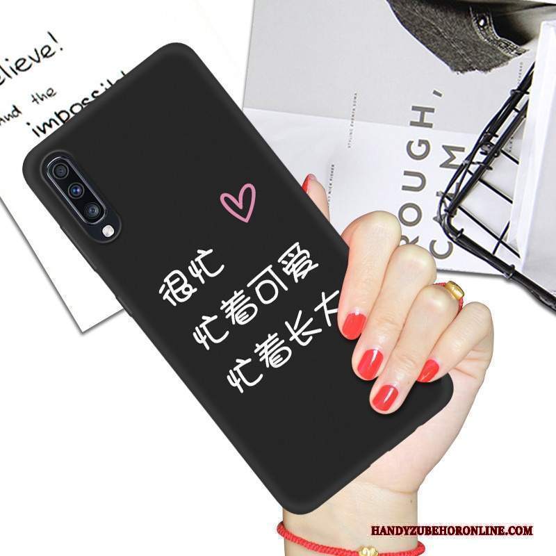 Custodia Samsung Galaxy A70s Cartone Animato Morbido Ornamenti Appesi, Cover Samsung Galaxy A70s Silicone Telefono Nero