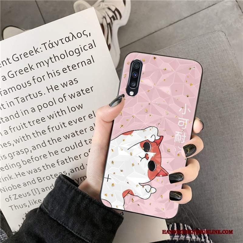 Custodia Samsung Galaxy A70s Creativo Rosatelefono, Cover Samsung Galaxy A70s Protezione Tendenza Forma Del Diamante