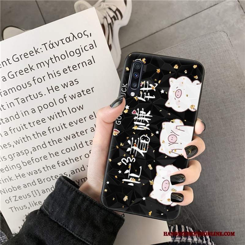 Custodia Samsung Galaxy A70s Creativo Rosatelefono, Cover Samsung Galaxy A70s Protezione Tendenza Forma Del Diamante