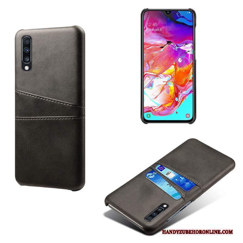 Custodia Samsung Galaxy A70s Pelle Di Personalità Anti-caduta, Cover Samsung Galaxy A70s Protezione Qualità Carta