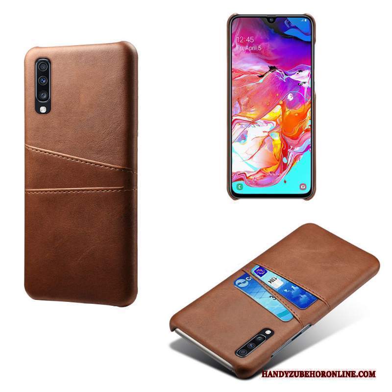 Custodia Samsung Galaxy A70s Pelle Di Personalità Anti-caduta, Cover Samsung Galaxy A70s Protezione Qualità Carta