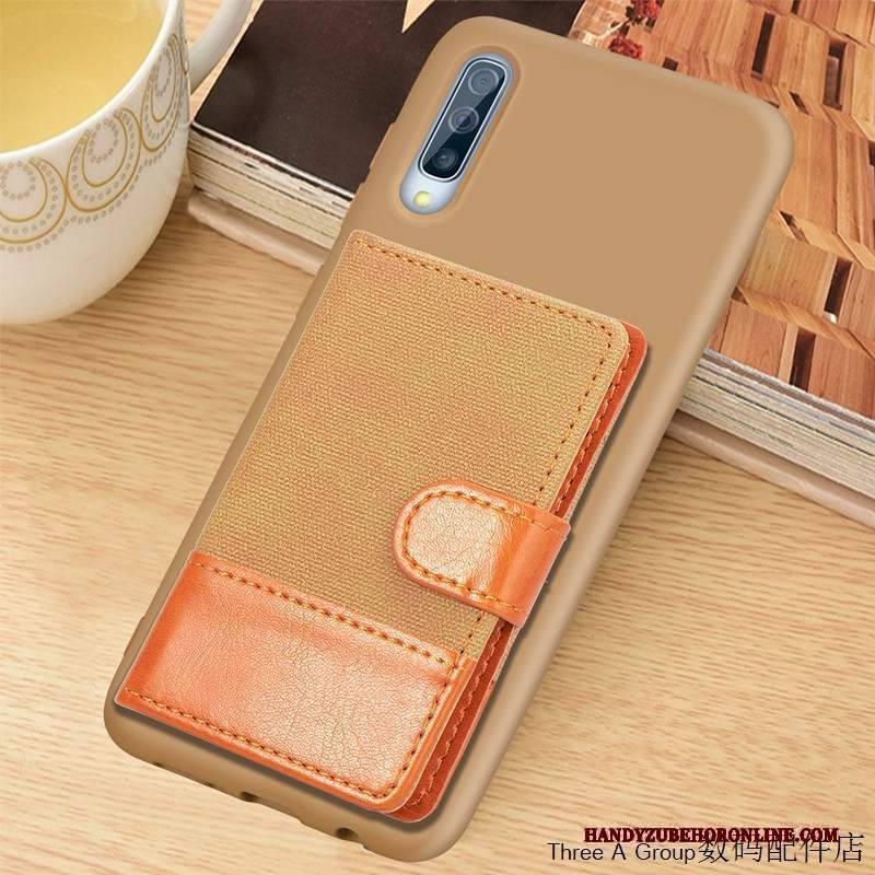 Custodia Samsung Galaxy A70s Portafoglio Morbidotelefono, Cover Samsung Galaxy A70s Creativo Blu Chiaro Carta