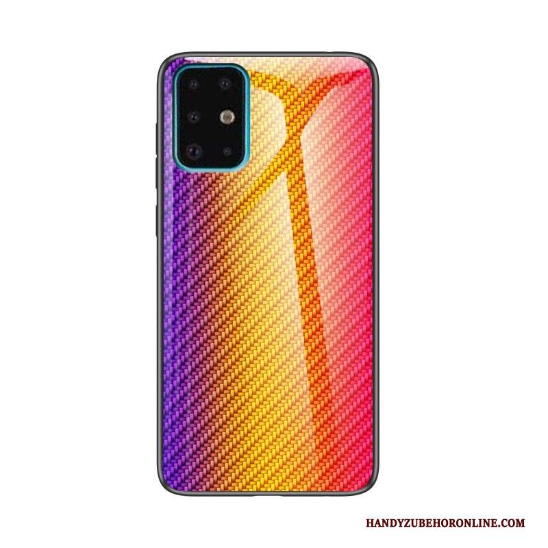 Custodia Samsung Galaxy A71 Colore Difficile Fibra, Cover Samsung Galaxy A71 Telefono Modello