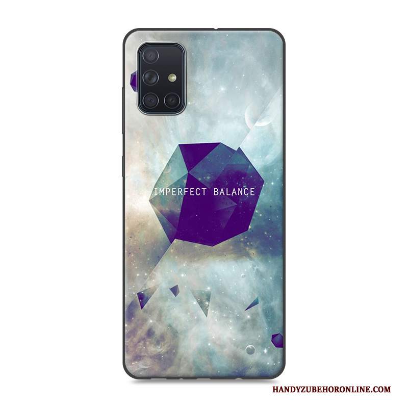 Custodia Samsung Galaxy A71 Colore Morbido Scenario, Cover Samsung Galaxy A71 Colore Telefono