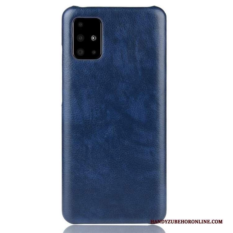 Custodia Samsung Galaxy A71 Pelle Blu Borse, Cover Samsung Galaxy A71 Telefono Anti-caduta