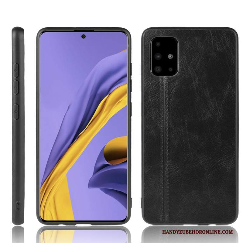 Custodia Samsung Galaxy A71 Pelle Difficile Modello, Cover Samsung Galaxy A71 Protezione Muccatelefono