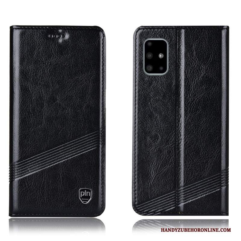 Custodia Samsung Galaxy A71 Pelle Modello Anti-caduta, Cover Samsung Galaxy A71 Protezione Telefono Marrone