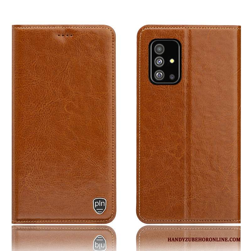 Custodia Samsung Galaxy A71 Protezione Anti-caduta Modello, Cover Samsung Galaxy A71 Pelle Nerotelefono