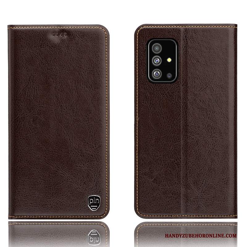 Custodia Samsung Galaxy A71 Protezione Anti-caduta Modello, Cover Samsung Galaxy A71 Pelle Nerotelefono