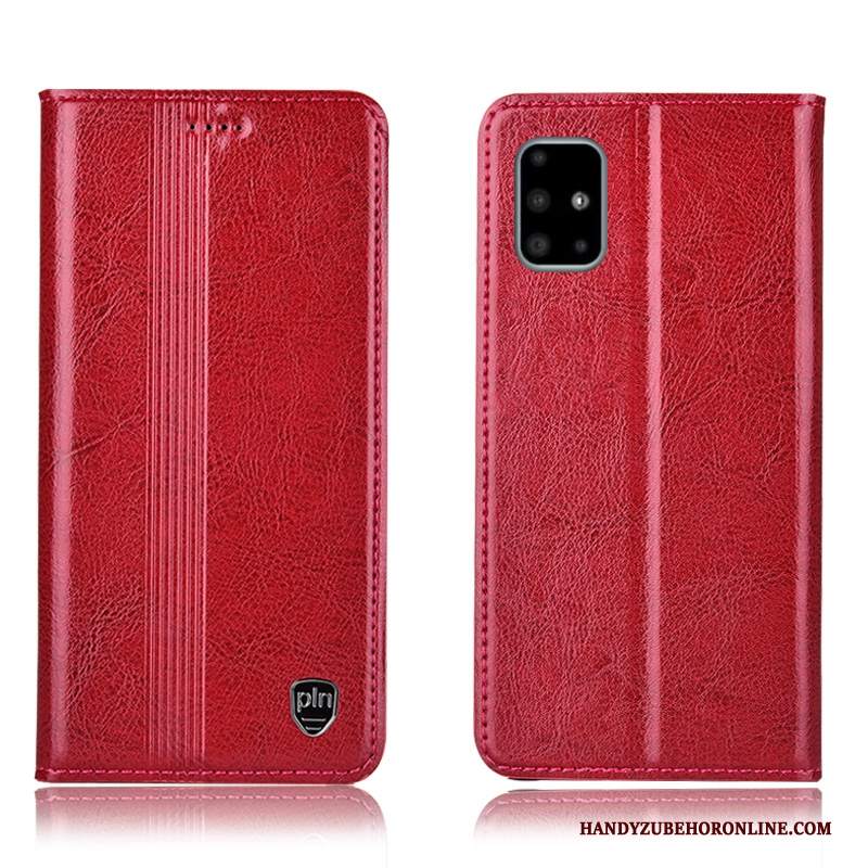 Custodia Samsung Galaxy A71 Protezione Anti-caduta Tutto Incluso, Cover Samsung Galaxy A71 Pelle Telefono