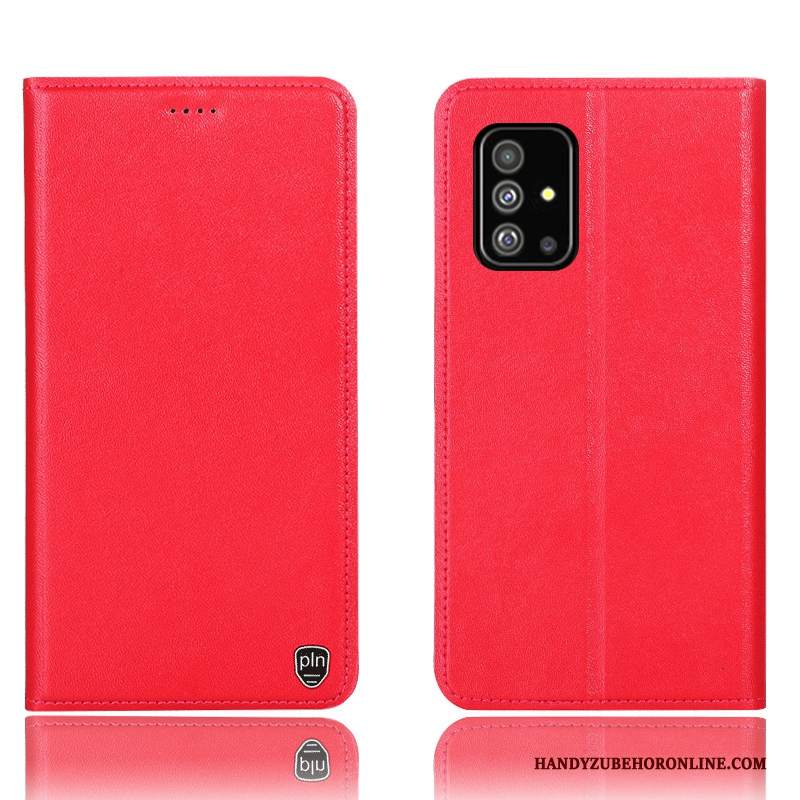 Custodia Samsung Galaxy A71 Protezione Tutto Incluso Giallo, Cover Samsung Galaxy A71 Pelle Modello Anti-caduta