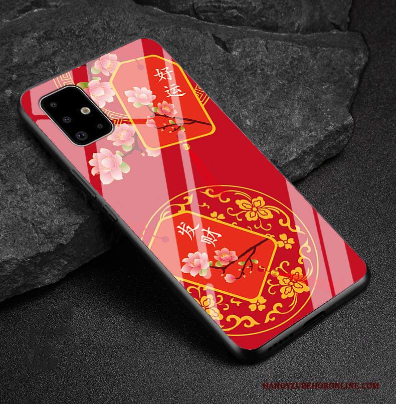 Custodia Samsung Galaxy A71 Silicone Rosso Anti-caduta, Cover Samsung Galaxy A71 Creativo Ricchezza Tendenza