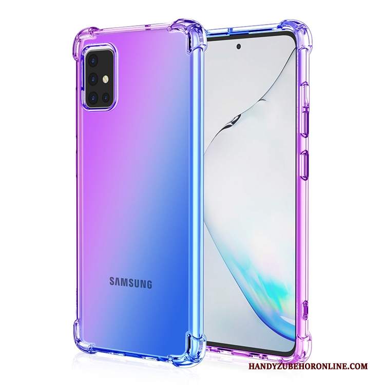 Custodia Samsung Galaxy A71 Telefono Rosa, Cover Samsung Galaxy A71 Tutto Incluso Anti-caduta