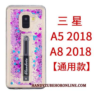 Custodia Samsung Galaxy A8 2018 Creativo Sabbie Mobilitelefono, Cover Samsung Galaxy A8 2018 Ornamenti Appesi Rosa