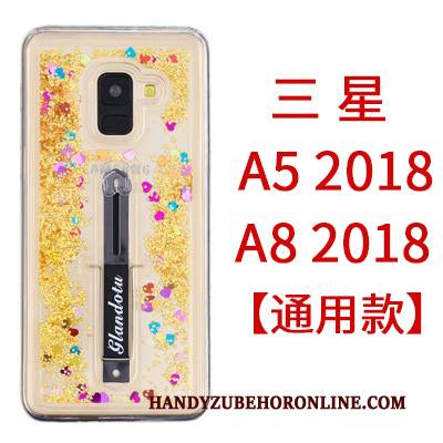 Custodia Samsung Galaxy A8 2018 Creativo Sabbie Mobilitelefono, Cover Samsung Galaxy A8 2018 Ornamenti Appesi Rosa