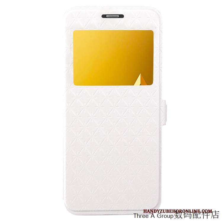 Custodia Samsung Galaxy A8 2018 Pelle Carta Tutto Incluso, Cover Samsung Galaxy A8 2018 Folio Semplici Blu