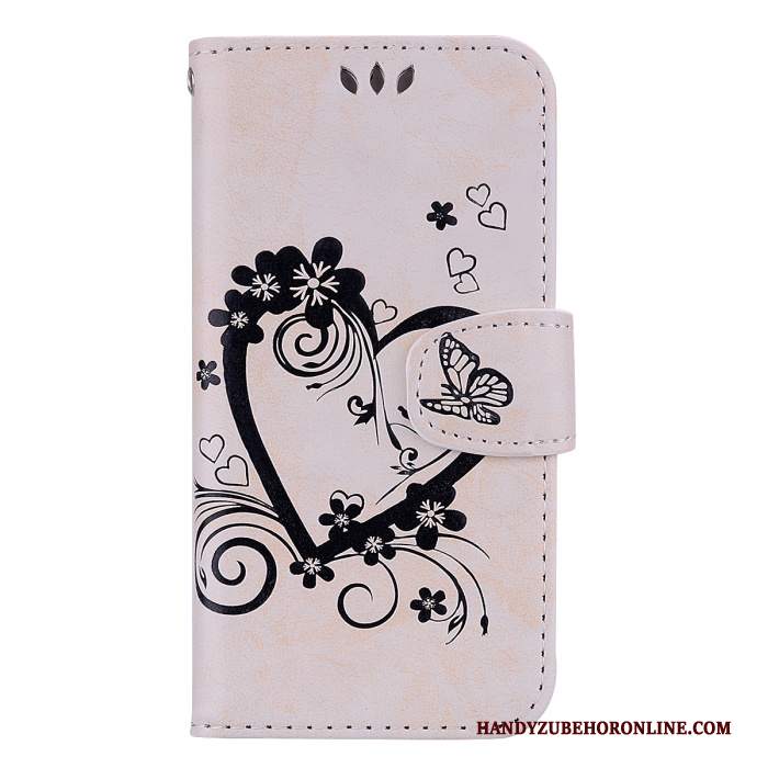 Custodia Samsung Galaxy A8 2018 Pelle Rosa Amare, Cover Samsung Galaxy A8 2018 Folio Goffratura Farfalla