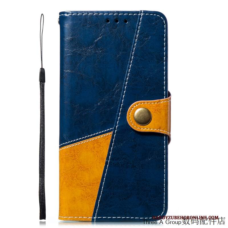 Custodia Samsung Galaxy A8 2018 Pelle Telefono Affari, Cover Samsung Galaxy A8 2018 Folio Tutto Incluso