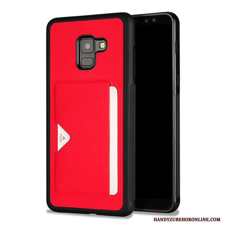 Custodia Samsung Galaxy A8 2018 Rossotelefono, Cover Samsung Galaxy A8 2018 Carta