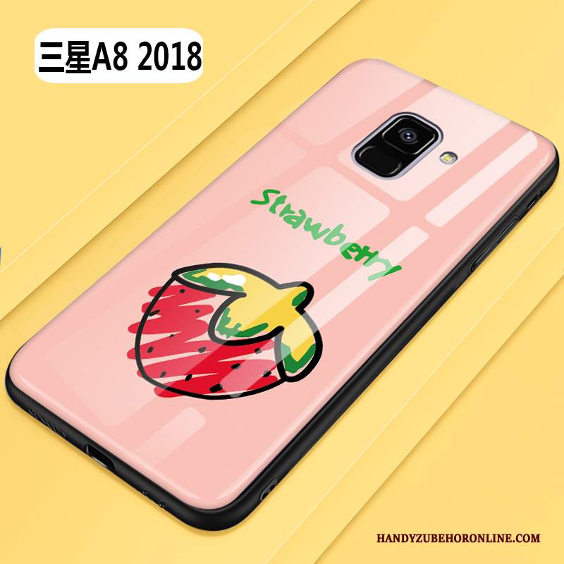 Custodia Samsung Galaxy A8 2018 Silicone Anti-caduta Nuovo, Cover Samsung Galaxy A8 2018 Cartone Animato Giallotelefono