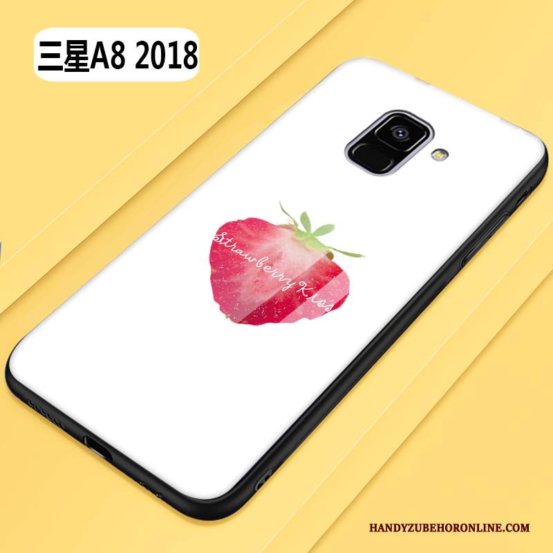 Custodia Samsung Galaxy A8 2018 Silicone Anti-caduta Nuovo, Cover Samsung Galaxy A8 2018 Cartone Animato Giallotelefono