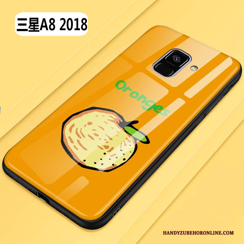 Custodia Samsung Galaxy A8 2018 Silicone Anti-caduta Nuovo, Cover Samsung Galaxy A8 2018 Cartone Animato Giallotelefono