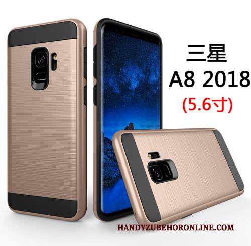 Custodia Samsung Galaxy A8 2018 Tutto Incluso Verde, Cover Samsung Galaxy A8 2018 Difficile Affari