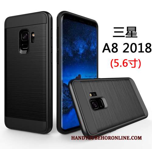 Custodia Samsung Galaxy A8 2018 Tutto Incluso Verde, Cover Samsung Galaxy A8 2018 Difficile Affari